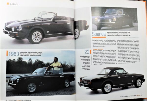 fascicolo Quattroruote Collection FIAT 124 SPORT SPIDER modellino auto 1:24 libro book - Image 7