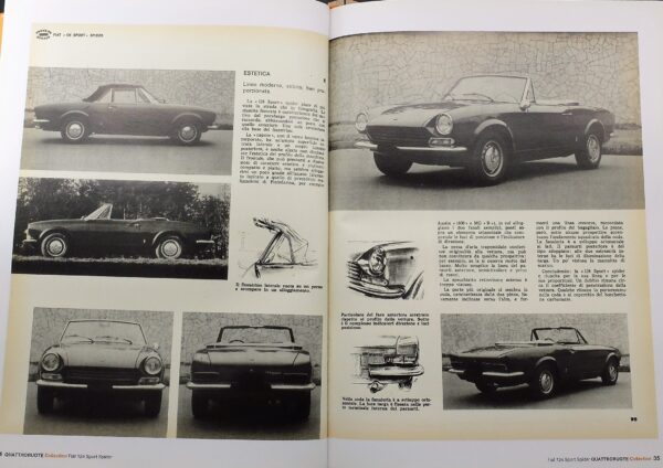 fascicolo Quattroruote Collection FIAT 124 SPORT SPIDER modellino auto 1:24 libro book - Image 9