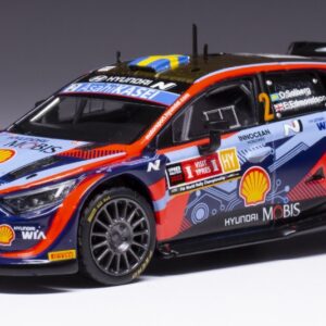 Modellino auto rally scala 1:43 Ixo Model  HYUNDAI i20 N RALLY2 N.2 YPERN RALLY 2022 SLOBERGEDMONDSON modellismo statico collezione