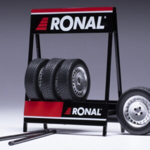 Modellino  Ixo Model  SET 4 WHEELS RONAL TURBO MATT CHROME