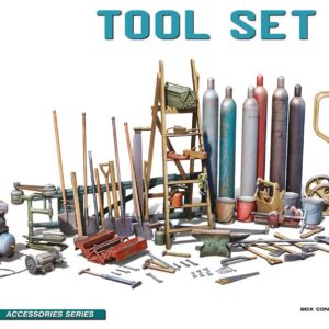 Modellino diorami kit di montaggio Miniart  TOOL SET KIT 1:48 modellismo