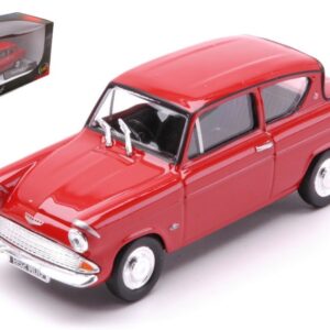 Modellino auto scala 1:43 FORD ANGLIA MKI RED diecast modellismo statico