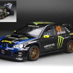Modellino auto scala 1:18 SunStar  SUBARU IMPREZA WRC06 N.43 GYMCANA 2008 KEN BLOCK BLACKBLUE racing modellismo statico