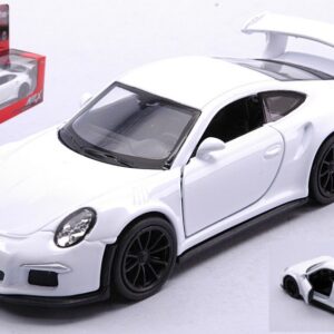 Modellino auto PORSCHE 911 GT3 RS WHITE diecast modellismo da collezione