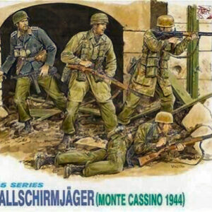 Modellino kit figure militari soldati Dragon  GERMAN FALLSCHIRM.MONTE CASSINO KIT 1:35