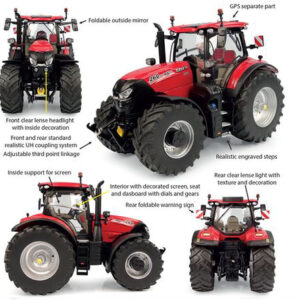 Modellino ùmezzi agricoli Universal Hobbies  TRATTORE CASE IH PUMA 260 CVXDRIVE 2023 1:32 diecast modellismo statico