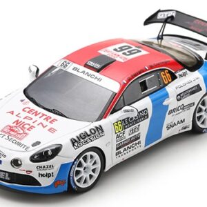 Modellino auto rally scala 1:43 Spark Model ALPINE A110 N.66 2nd RGT RALLY MONTE CARLO 2023 D.FERRARO-M.CORNEGL modellismo statico collezione
