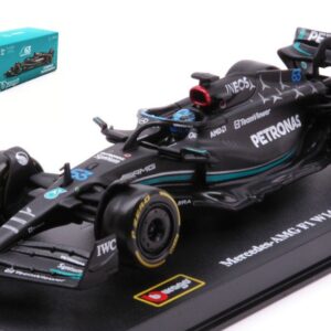 Modellino auto formula 1 F1 scala 1:43 Burago  MERCEDES W14 N.63 2023 GEORGE RUSSELL SIGNATURE diecast modellismo statico