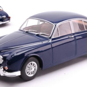 Modellino auto scala 1:24 JAGUAR MK II 1960 BLUE modellismo statico collezione
