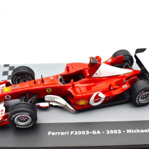 Modellini Auto Ferrari F2003-GA 2003 Schumacher scala 1:43 formula 1 gp collezione ixo