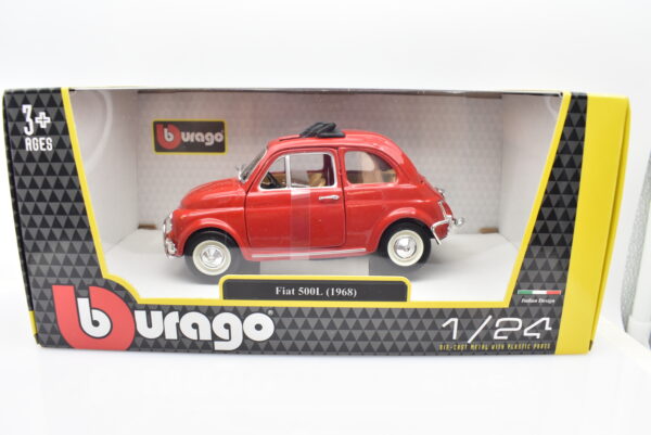 modellino Fiat 500 L 500L auto scala 1:24 burago diecast collezione modellismo - Image 2