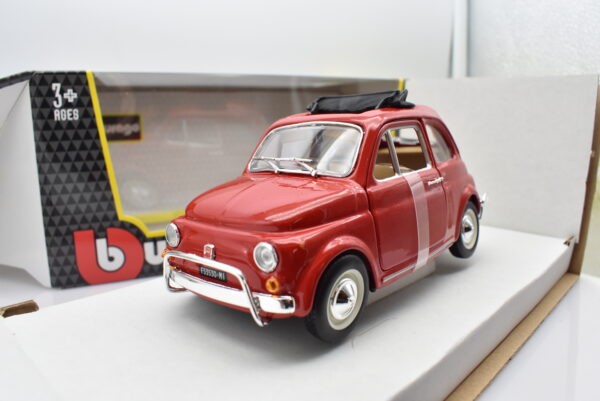 modellino Fiat 500 L 500L auto scala 1:24 burago diecast collezione modellismo - Image 7