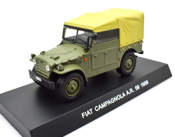 auto esercito da collezione scala 1:43 Fiat Campagnola A.R. 59 diecast modellismo da collezione