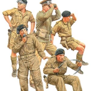 Modellino figure militari kit montaggio soldati Miniart  BRITISH ARMOURED  1:35