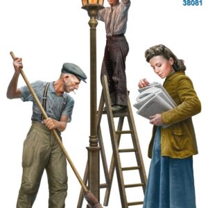 Modellino figure kit montaggio Miniart  STREET WORKERS KIT scala 1:35