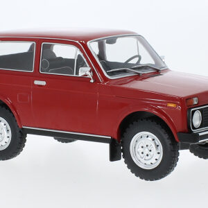 Modellino auto scala 1:18 LADA NIVA 1976 RED diecast modellismo statico