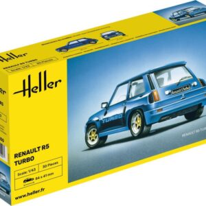 Modellino auto model kit di montaggio Heller  RENAULT 5 TURBO scala 1:43
