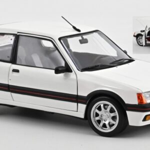 Modellino auto scala 1:18 Norev PEUGEOT 205 GTI 1.9 1989 WHITE diecast modellismo statico