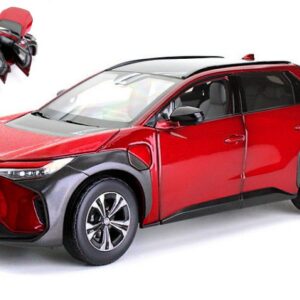 Modellino auto scala 1:18 SunStar TOYOTA Bz4x 2022 SUPERSONIC RED diecast modellismo statico