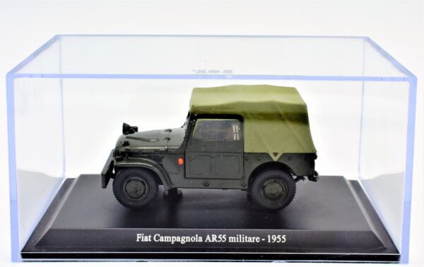 Modellini auto scala 1:43 FIAT CAMPAGNOLA AR55 Militare diecast collezione Norev - Image 2