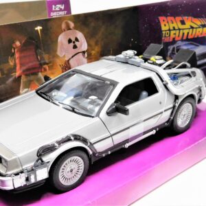 Modellino auto film Ritorno al futuro 1 De Lorean scala 1:24 modellismo da collezione
