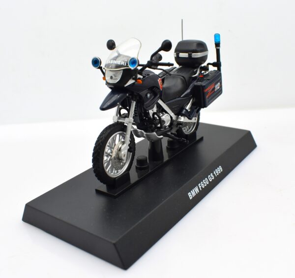 moto carabinieri da collezione scala 1:24 BMW F650 GS diecast modellismo da collezione