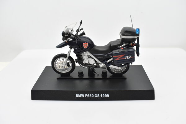 moto carabinieri da collezione scala 1:24 BMW F650 GS diecast modellismo da collezione - Image 3