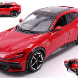 Modellino auto scala 1:24 Burago FERRARI PUROSANGUE SUV RED  diecast modellismo statico