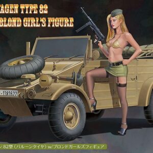 Modellino Hasegawa K1 KUBELWAGEN 82 WBLONDE GIRL FIGURE KIT 1:24