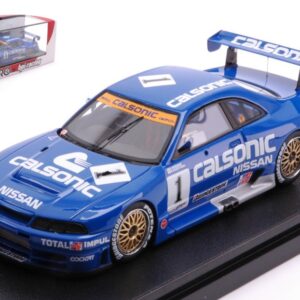 Modellino auto scala 1:43 CALSONIC SKYLINE GTR SUGO JGTC 1995 racing modellismo