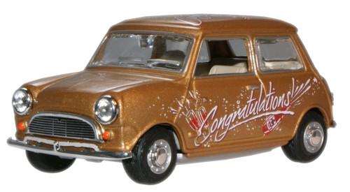 Modellino auto scala 1:43 MINI COOPER CONGRATULATION diecast modellismo statico
