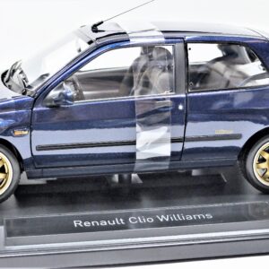 Modellino auto scala 1:18 RENAULT CLIO williams blu Norev diecast da collezione