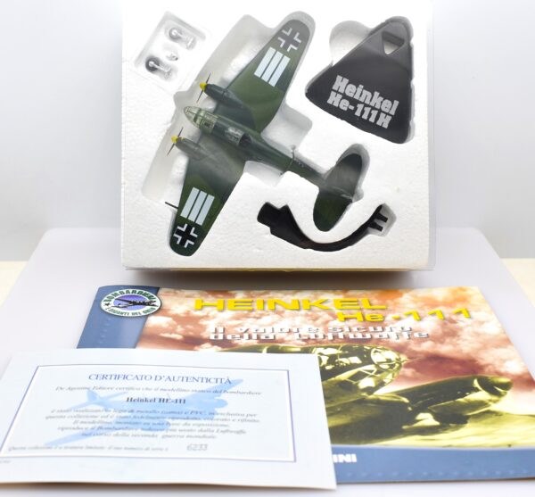 modellini aerei militari da combattimento scala 1:144 Heinkel HE-111 H diecast collezione