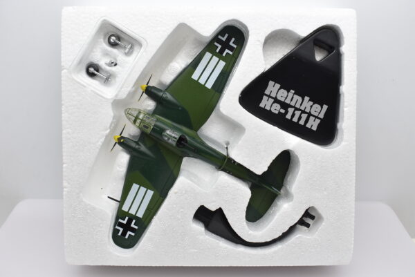 modellini aerei militari da combattimento scala 1:144 Heinkel HE-111 H diecast collezione - Image 6