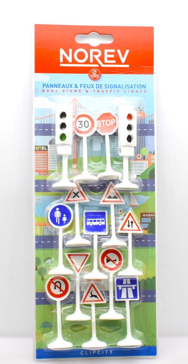 Modellino auto scala 1:64 Norev SEGNALI STRADALI TRAFFIC SIGNS diecast modellismo statico - Image 2