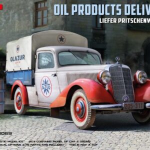 Modellino auto kit di montaggio da montare LIEFER PRITSCHENWAGEN TYP 170V OIL PRODUCTS DELIVERY KIT 1:35