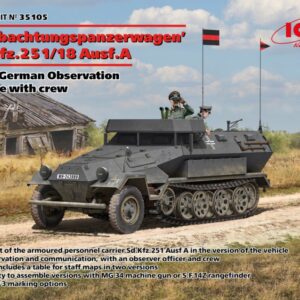 Modellino carri armati TANK model kit di montaggio ICM  BEOBACHTUNGSPANZERWAGEN Sd.Kfz.25118 Ausf.A.WWII  KIT 1:35