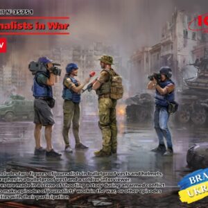 Modellino figurini figura soldati ICM  JOURNALISTS IN WAR 4 FIGURES KIT 1:35