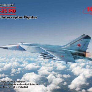 Modellini aerei model kit di montaggio ICM  MIG-25PD SOVIET INTERCEPTOR FIGHTER 1:72
