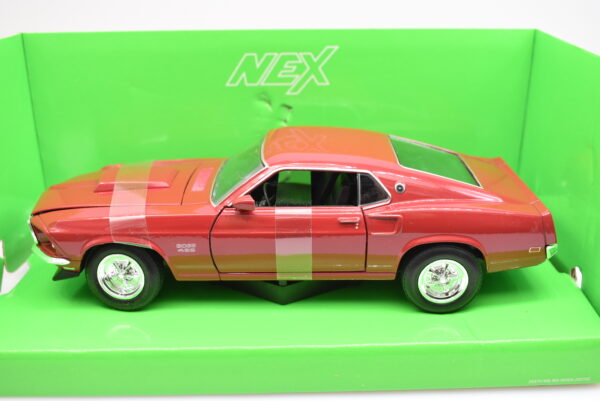 Modellino auto scala 1:24 Ford Mustang Boss 429 diecast modellismo da collezione - Image 2