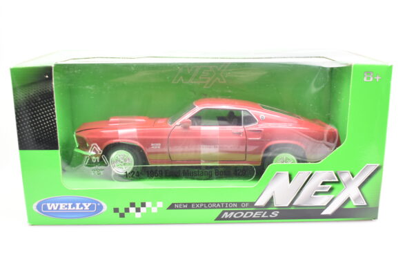 Modellino auto scala 1:24 Ford Mustang Boss 429 diecast modellismo da collezione - Image 5