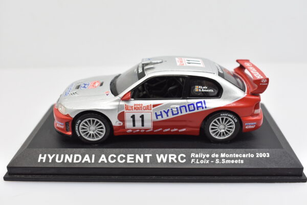 Modellino auto rally scala 1:43 Hyundai Accent WRC diecast modellismo da collezione - Image 2