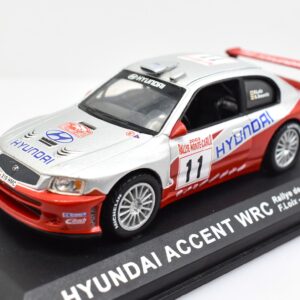 Modellino auto rally scala 1:43 Hyundai Accent WRC diecast modellismo da collezione