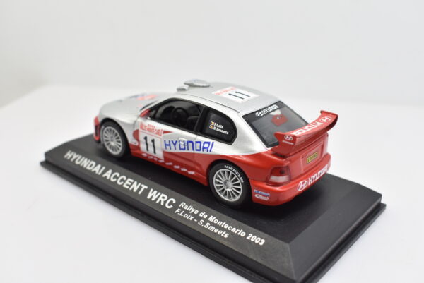 Modellino auto rally scala 1:43 Hyundai Accent WRC diecast modellismo da collezione - Image 4