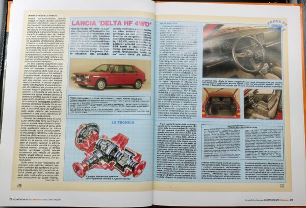 fascicolo Quattroruote Collection LANCIA DELTA HF modellino auto 1:24 libro book - Image 9