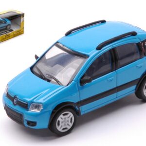 Modellino auto scala 1:43 Fiat Panda 4x4 blu diecast modellismo da collezione