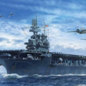 Modellino nave da montare model kit di montaggio USS ENTERPRISE CV-6 THE BATTLE OF MIDWAY  1:700