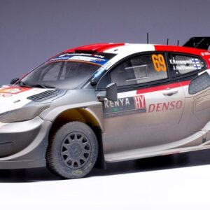 Modellino auto rally scala 1:18 Ixo Model  TOYOTA GR YARIS WRC HYBRID N.69 RALLY SAFARI 2023 ROVANPER-HALTT.