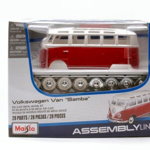 Modellino auto kit di montaggio da montare Maisto VW T1 VAN SAMBA scala 1:24