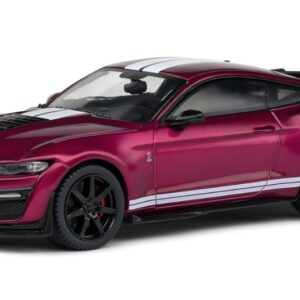Modellino auto scala 1:43 Solido FORD MUSTANG SHELBY GT500 COUPE 2020 PURPLE diecast modellismo statico